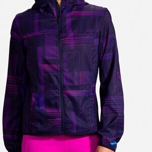 Brooks Women's Canopy Full-Zip Jacket -  NWT - Navy Matrix - XS